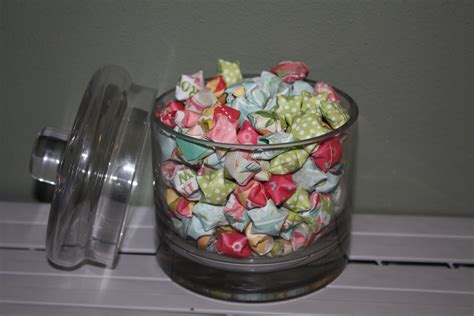 Jar Of Origami Stars Each Star Has A Motivational Quote Or Fun Fact