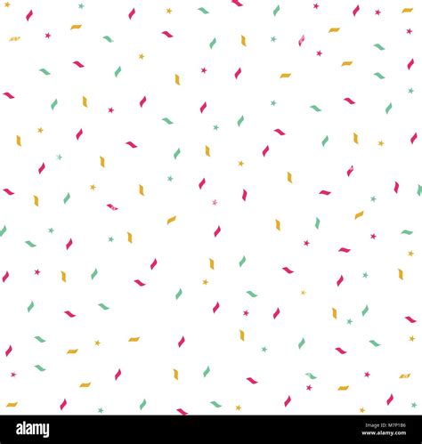 Confetti Party Pattern Background Stock Vector Image And Art Alamy