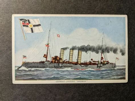 German Cruiser Sms Bremen Naval Cover Unused Postcard 9 99 Picclick