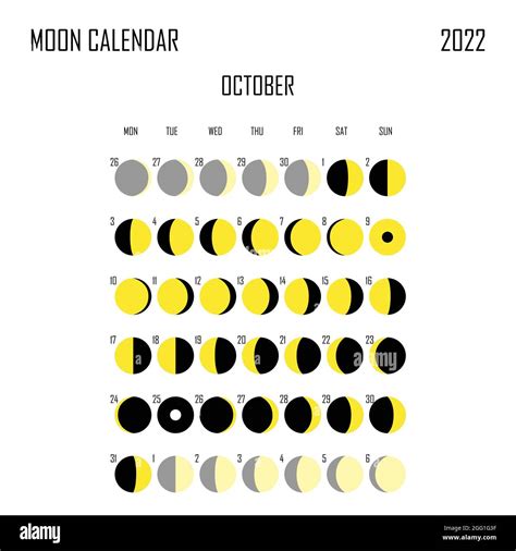 Ottobre 2022 Calendario Luna Disegno Astrologico Del Calendario