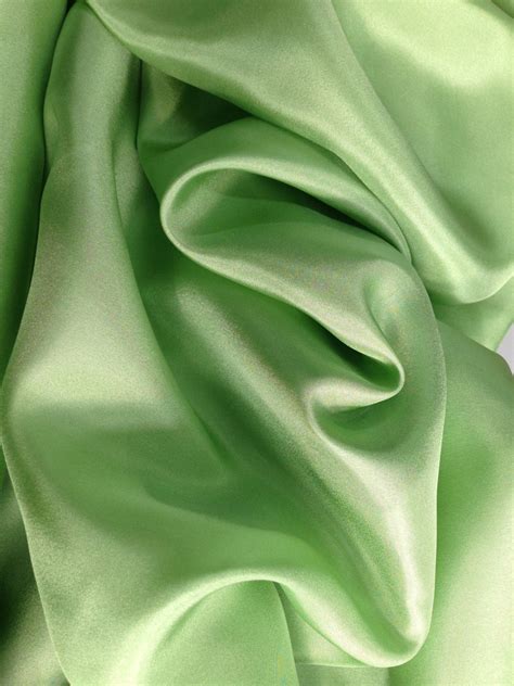 Celadon Silk Habotai Fabric By The Yard By Intlpleating On Etsy