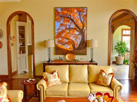 Warm Colors In Cozy Living Room Hgtv