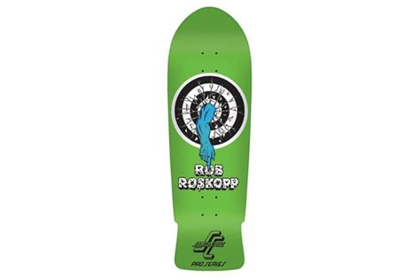 Santa Cruz Rob Roskopp Target 1 Reissue Green Skate Deck Comes With A