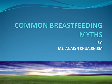 Solution Common Breastfeeding Myths Studypool