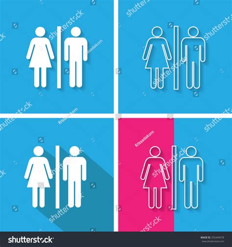 Set Icons Shadow Vector Illustration Eps10 Stock Vector 255449578