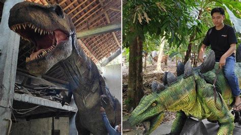 Cerita Awal Replika Dinosaurus Buatan Bantul Bertebaran Di Pulau Jawa