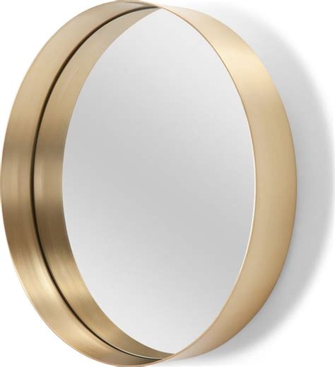 Alana Round Mirror 50 X 50 Cm Brushed Brass From Express Delivery Love A Brassy