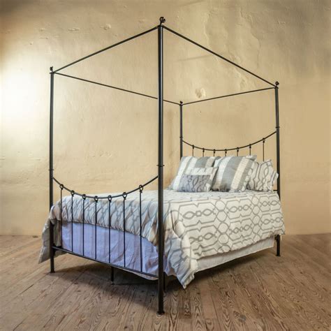 Wrought Iron Canopy Bed Frame King Size Iron Bed