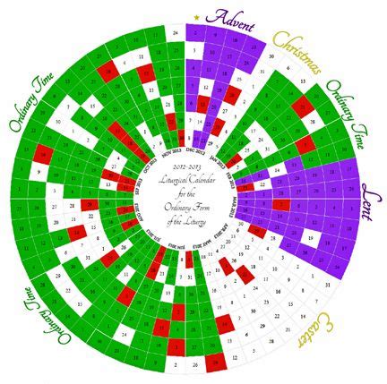 Color quite literally colors the way we view our world. Printable Liturgical Calendars | Catholic crafts, Catholic ...