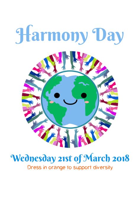 Harmony Day Poster Template Postermywall