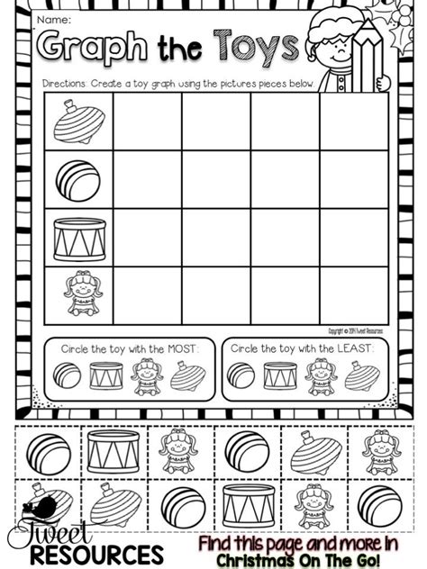 christmas activities for kindergarten math and literacy