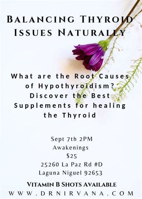 Dr Nirvana Live Lecture On Healing The Thyroid Naturopathic Doctor