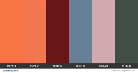 Orange Website Landing Hero Colors Palette Colorswall