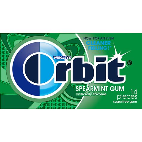 Orbit Spearmint Sugar Free Chewing Gum14 Piece Single Pack Walmart