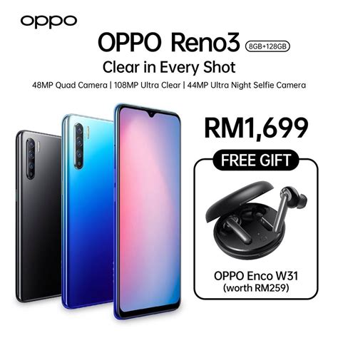 Oppo reno5 5g dual sim starry black 8gb ram 128gb 5g smartphone with oppo speaker. Oppo Reno 3 and Reno 3 Pro Malaysia: Everything you need ...