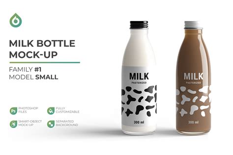 milk bottle mockup creative product mockups creative market
