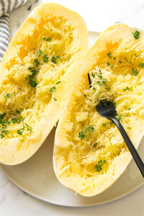 How To Microwave Spaghetti Squash The Produce Mom