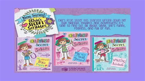 Olivias Secret Scribbles Book Set Usborne Books And More Youtube