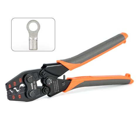 Iwiss Ratchet Electrical Crimping Tool For Non Insulated Butt