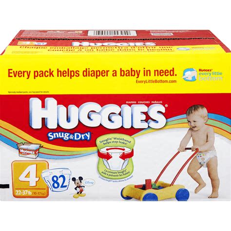 Huggies Snug And Dry Size 4 Disney Diapers 82 Ct Pantry Quality Foods