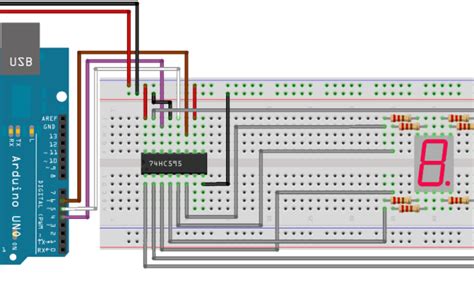Control 7 Segment Display With 74hc595 Shift Register Matlab Simulink