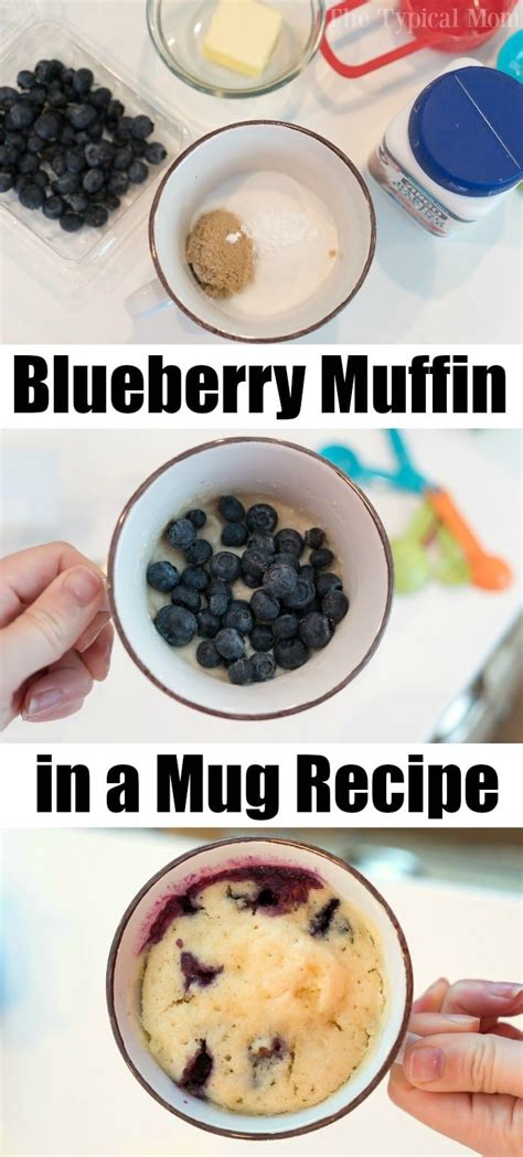 Minute Blueberry Muffin In A Mug The Typical Mom