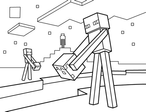 Minecraft coloring pages are a good way for kids to develop their habit of coloring and painting, introduce them new colors, improve the creativity and motor skills. Minecraft Coloring Pages - Best Coloring Pages For Kids