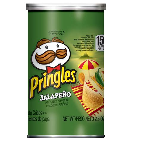 Pringles Jalapeno Potato Crisps Chips 25 Oz Can