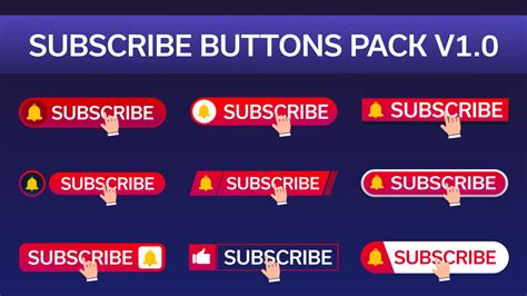Subscribe Buttons Pack V10 Motion Graphics Templates Motion Array
