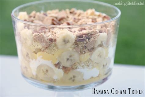 Classic Banana Cream Dessert Trifle Making Life Blissful