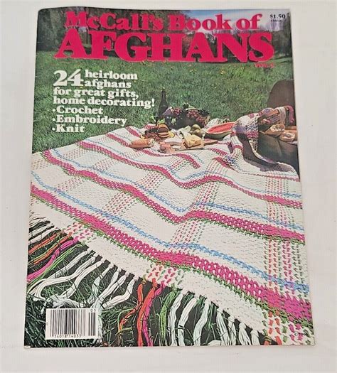 Mccalls Book Of Afghans 24 Heirloom Great Ts Home Decorating