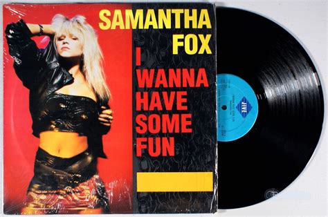 samantha fox i wanna have some fun 12 single 1988 etsy