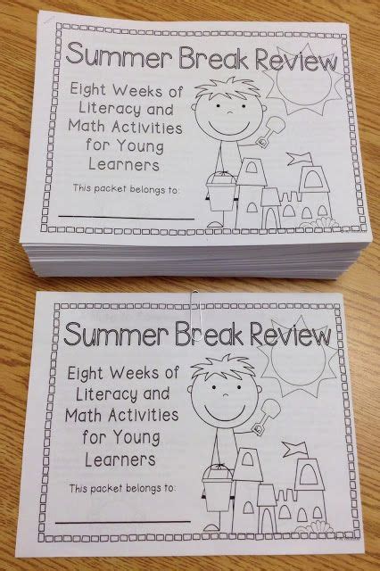 1st Grade Summer Homework Packet A Written Essay