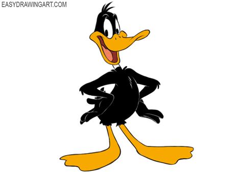 How To Draw Daffy Duck Full Body Colortemperatureinpainting