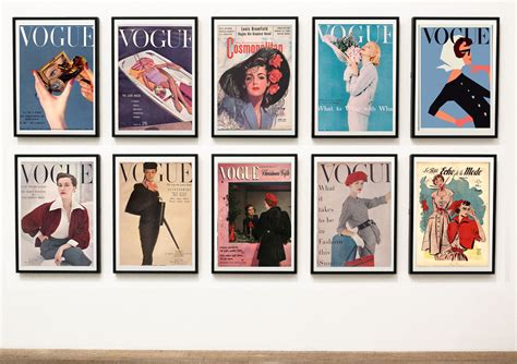 20 Vintage Fashion Magazine Posters Wall Decor Digital - Etsy