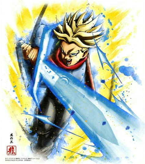 Trunks Ssj Rage Arte Shikishi De Dragon Ball Super Anime Dragon