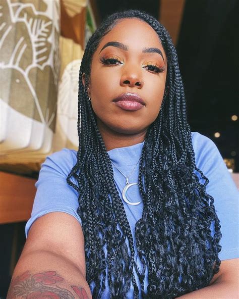Box Braids With Curly Ends Box Braids With Curly Ends Hair Beauty