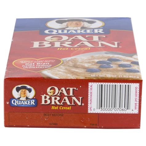 Quaker Oat Bran Hot Cereal 16 Oz Hot Cereal Meijer Grocery Pharmacy