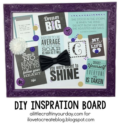 Diy Inspiration Board A Little Craft In Your Day