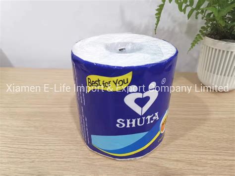 Soft Fresh Wood Pulp Toilet Roll Tissue Paper Facial Paper Factory