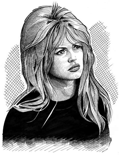 Brigittebardotbystefanosart Brigitte Bardot Celebrity Portraits