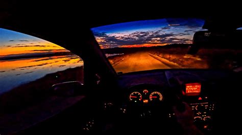 POV Driving Amazing Sunset Île Saint Martin Gruissan Opel