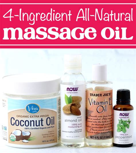 Massage Oil Recipe With Essential Oils Easy Homemade Diy Coconut Oil Massage Massage Oils