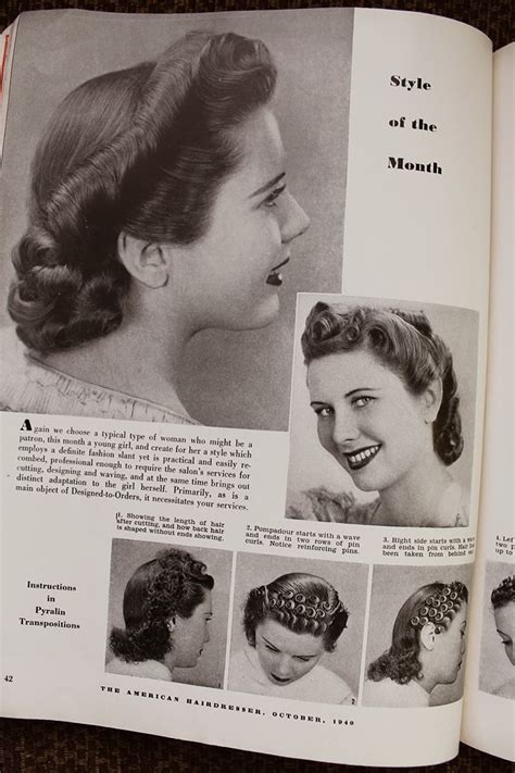 A Wartime Pin Curl Set Va Voom Vintage Vintage Fashion Hair