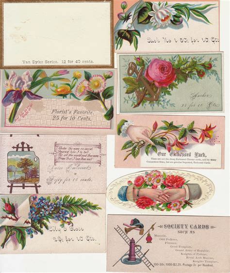 What the victorian calling card looked like. The Estate Sale Chronicles: The Victorian Calling Cards
