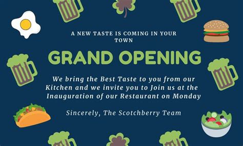 15 Format Of Grand Opening Restaurant Invitation Wording And Review