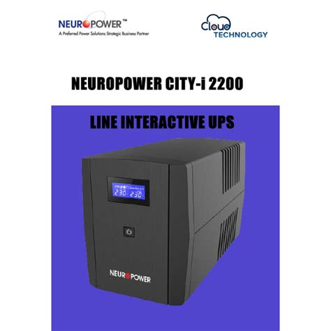 Neuropower City I 2200 2200va Line Interactive Ups Power Supply