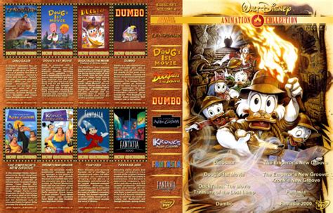 Walt Disney Animation Collection Volume 4 Dvd Cover 1940 2005 R1 Custom