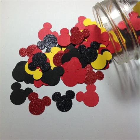 Mickey Mouse Confetti Mickey Confetti By Thepixiegardenplace Etsy