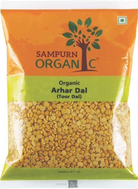 Sampurn Organic Arhar Dal Toor Dal Pack Of 500x4 2 Kg